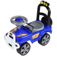 Каталка Толокар "Внедорожник" синий, сигнал на руле,  купить в Интернет-магазине Мир детства Кострома