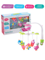 Музыкальная карусель "Elefantino" на бат. 20 нежных мелодий, 5 игрушек, возможность крепления на кроватку, автокресло и переноску в/к 49*43*9 см купить в Интернет-магазине Мир детства Кострома