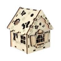 Конструктор деревянный "Домик c котом" купить в Интернет-магазине Мир детства Кострома