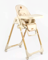 Детский стульчик для кормления Amarobaby, Elegant, бежевый купить в Интернет-магазине Мир детства Кострома