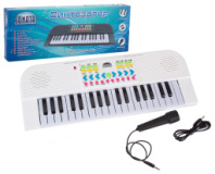 Купить синтезатор "sonata" 37 клавиш, микрофон, цвет белый, в/к 42*5*16 см в интернет-магазине Мир детства. Доставка по всей России. Звоните и заказывайте: 8 (4942) 54-44-01 Синтезатор "Sonata" 37 клавиш, микрофон, цвет белый, в/к 42*5*16 см купить в Интернет-магазине Мир детства Кострома