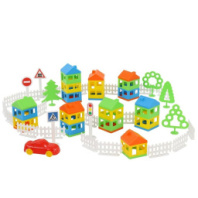 Конструктор Полесье "Построй свой город", 61 элемент купить в Интернет-магазине Мир детства Кострома