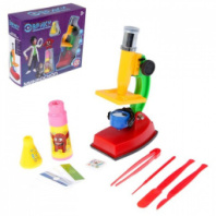 Набор биолога, 14 предметов: калейдоскоп, микроскоп, слайды, образец клеток, пинцет, нож, лопатка купить в Интернет-магазине Мир детства Кострома
