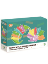 МЕМО-игра Изучаем цвета "Полосатые динозаврики"  DoDo купить в Интернет-магазине Мир детства Кострома