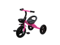 Велосипед 3-х колесный  надувные колеса, розовый купить в Интернет-магазине Мир детства Кострома