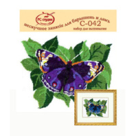 "Бабочка", ф. А-4 + нитки, 13 цветов, 18*24 см купить в Интернет-магазине Мир детства Кострома