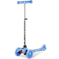 Самокат-кикборд Novatrack Disco-kids, детский, max 25 кг, мигающие колеса, голубой купить в Интернет-магазине Мир детства Кострома