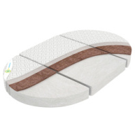 МОНИС СТИЛЬ Матрас в кроватку из 3-х частей КОКОС-СТАНДАРТ 125*75*10 чехол, микрофайбер стеганый купить в Интернет-магазине Мир детства Кострома