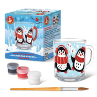Набор для творчества. Кружка под роспись "Пингвины" в/к 10*11*7,5 см купить в Интернет-магазине Мир детства Кострома