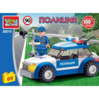 Конструктор полицейская машина, 69 дет. Город мастеров купить в Интернет-магазине Мир детства Кострома