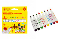 Фломастеры Каляка-Маляка, 8 цветов со штампами купить в Интернет-магазине Мир детства Кострома