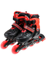 Ролики раздвижные красные, колеса PU 64 мм р-р S, 31-34,  в сумке 40,8*35,9*10,3 см купить в Интернет-магазине Мир детства Кострома