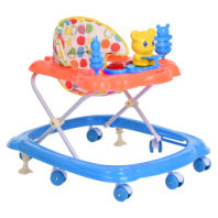 BAMBOLA Ходунки Медвежонок (7 пласт.колес,игрушки,муз) (68*59*56) Blue/Голубой-Оранжевый купить в Интернет-магазине Мир детства Кострома