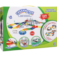 Купить 1 toy гибкий трек "большое пут-е" 209 дет, разворот, мост, машинка в интернет-магазине Мир детства. Доставка по всей России. Звоните и заказывайте: 8 (4942) 54-44-01 1 toy гибкий трек "Большое пут-е" 209 дет, разворот, мост, машинка купить в Интернет-магазине Мир детства Кострома