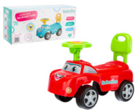 Толокар "Elefantino" цвет красный, звуковой сигнал, удобная ручка, пласт. колеса. купить в Интернет-магазине Мир детства Кострома