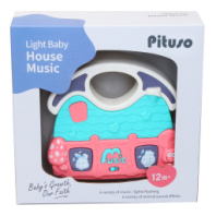 PITUSO Развивающая игрушка Музыкальный дом (голубой) (свет,звук) 12,5*11,5*3,5 см купить в Интернет-магазине Мир детства Кострома