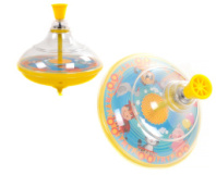 Юла прозрачная "Elefantino"Домашние животные" цвет: желтый пластик, в сетке 14,5*15,5 см. купить в Интернет-магазине Мир детства Кострома