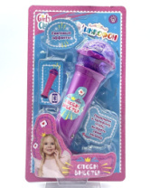 Микрофон "Girl's Club", свет. эффекты, подключается к телефону, на блистере 15*27 см купить в Интернет-магазине Мир детства Кострома