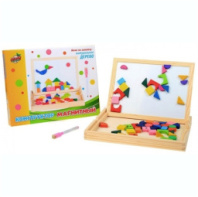 Конструктор магнитный "Строим город", 50 элементов с маркером и магнитной доской купить в Интернет-магазине Мир детства Кострома