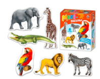 Макси-пазлы "Африканские животные" Русский стиль купить в Интернет-магазине Мир детства Кострома