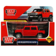 Машина металл ВНЕДОРОЖНИК, 11 см, инерция, красн., кор. Технопарк купить в Интернет-магазине Мир детства Кострома