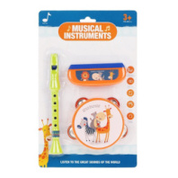 Набор музыкальных инструментов, 3 предмета, блистер купить в Интернет-магазине Мир детства Кострома