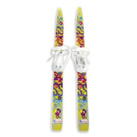 Лыжи детские "Лыжики пыжики" Чижики 75/75 см, крепление мягкое пластиковое, с палками (в коробке) купить в Интернет-магазине Мир детства Кострома